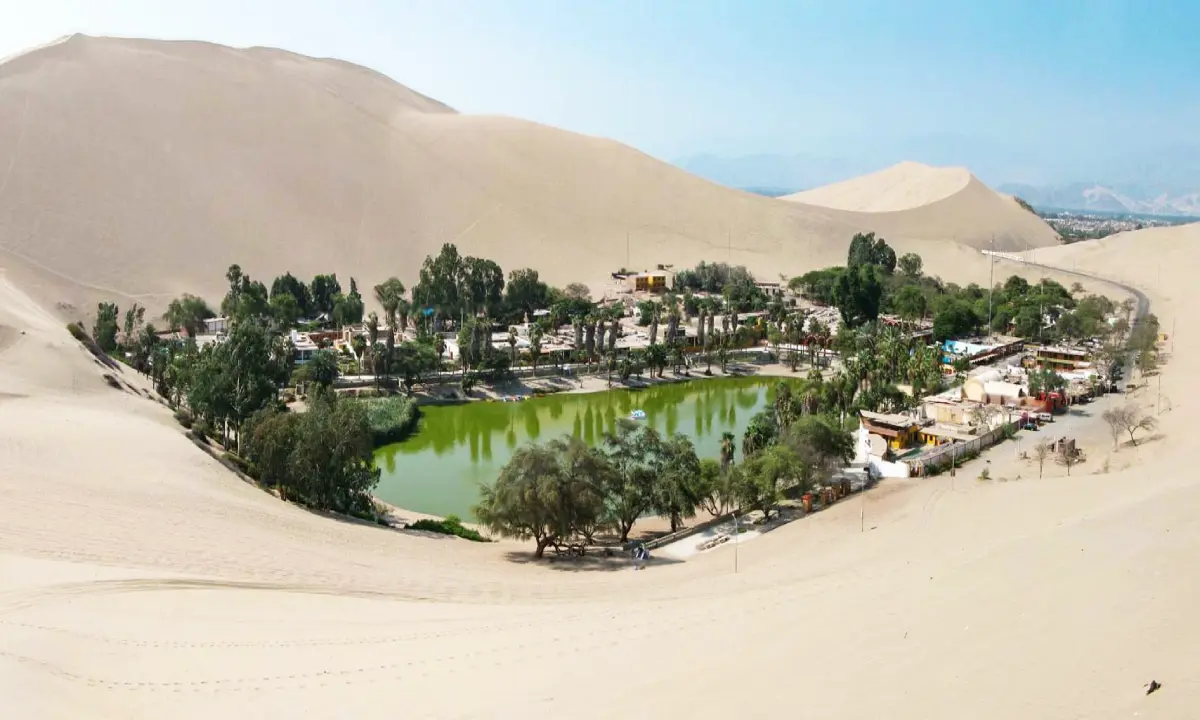 Huacachina oasis in Peru