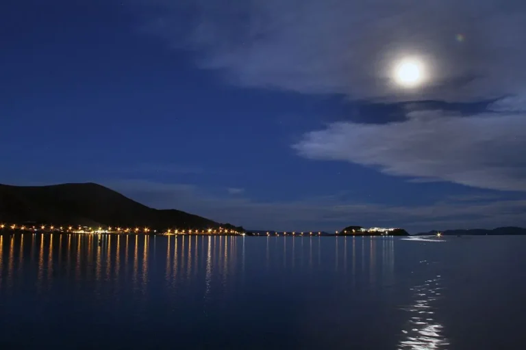 Lake Titicaca on a full moon