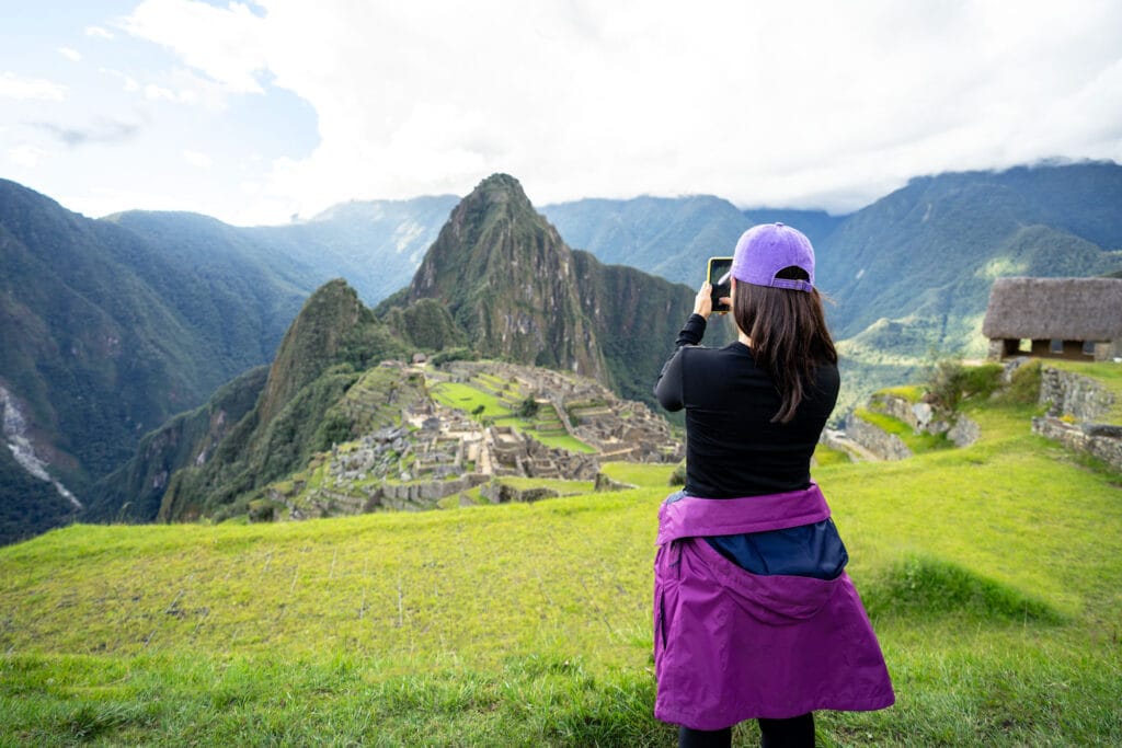 Llamadas en Machu Picchu